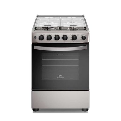 COCINA A GAS 4 PLATOS HORNO VAPOR Y TRIPLE LLAMA FM4SSC INOX