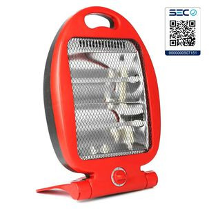Estufa Cuarzo Fibra Carbono Kmt 1200w 3 Niveles Blanca