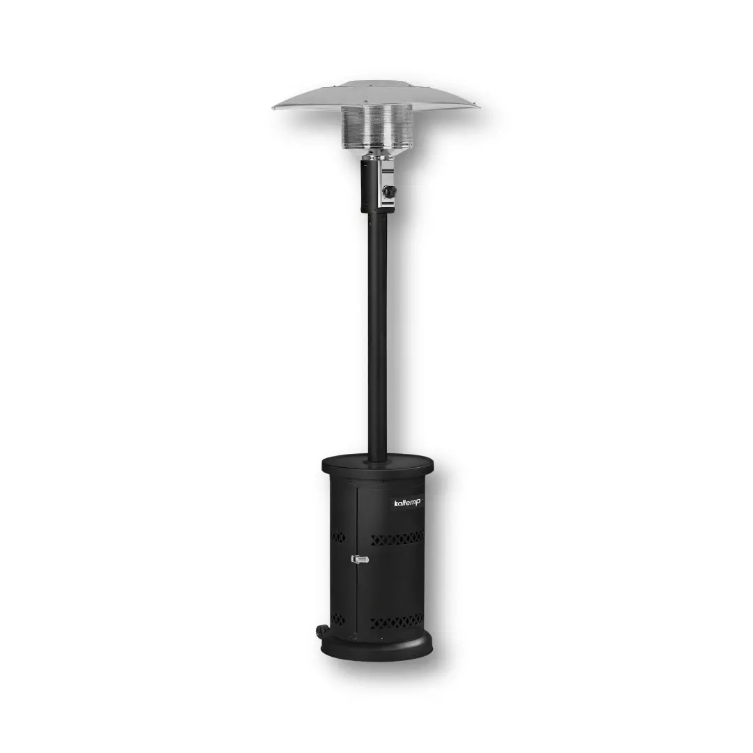 Estufa Patio Exterior Cilíndrica A Gas 12kw Negra Bfresh