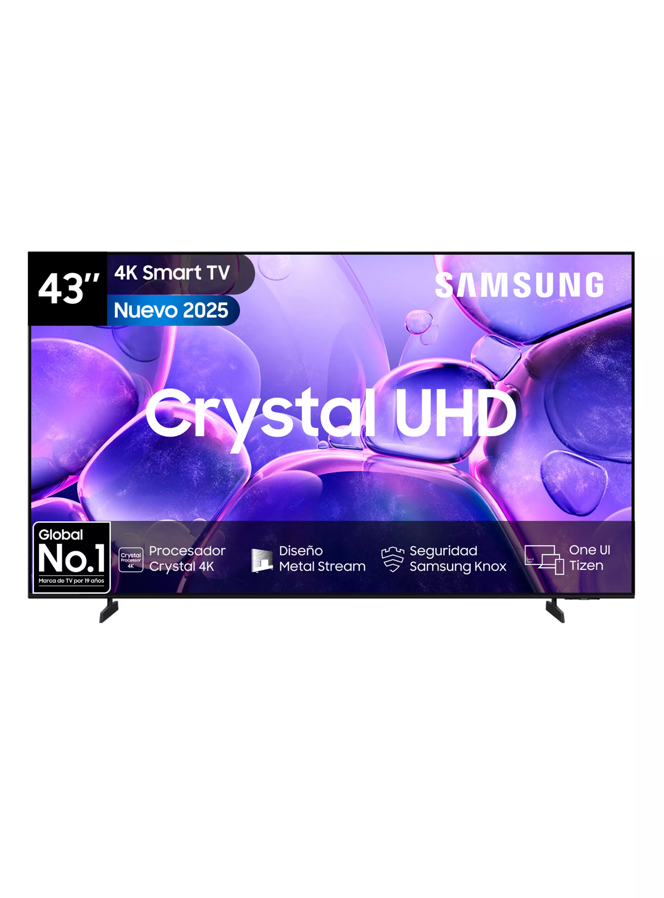 LED Smart TV 43" 4K UHD Crystal U8000F 2025