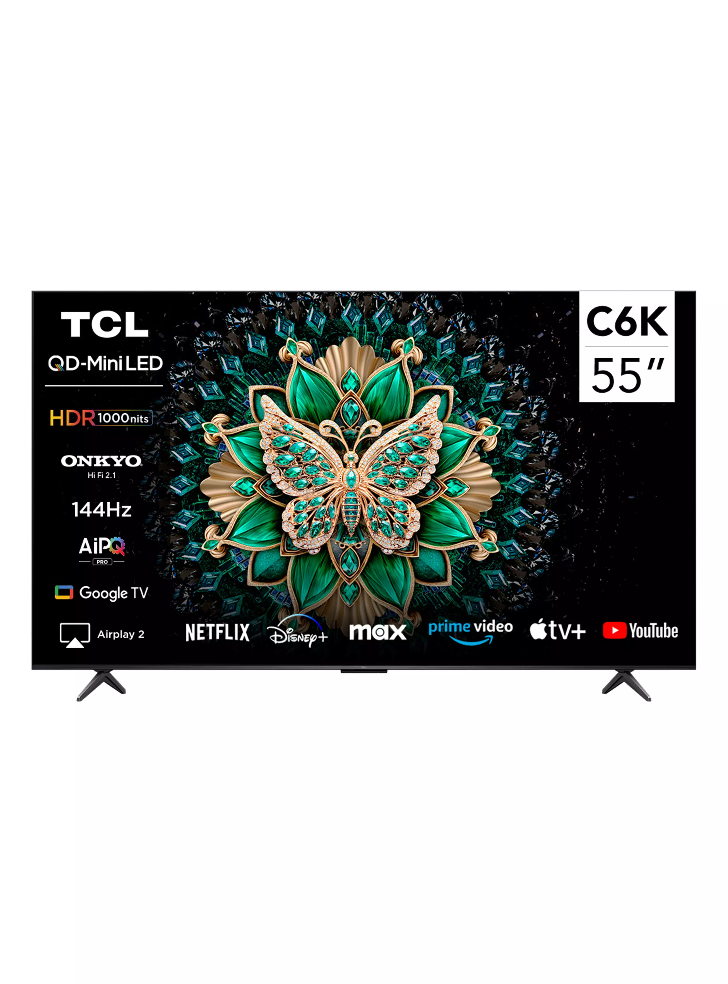 Mini LED Smart TV 55” UHD 4K C6K Gamer