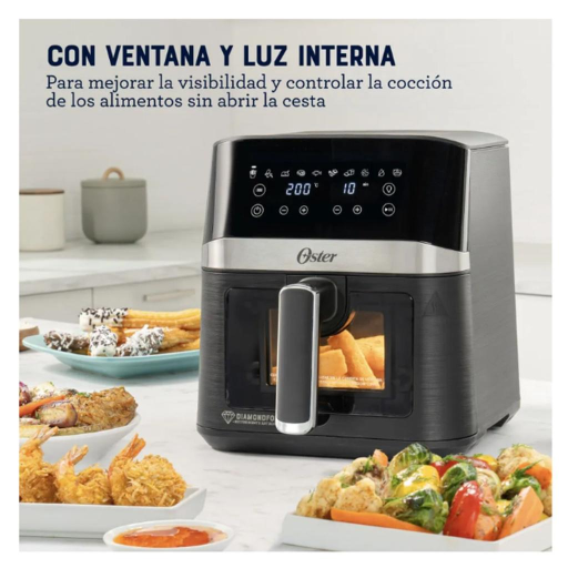 Oster Freidora de Aire Digital 4L DiamondForce CKSTAF40WDDF