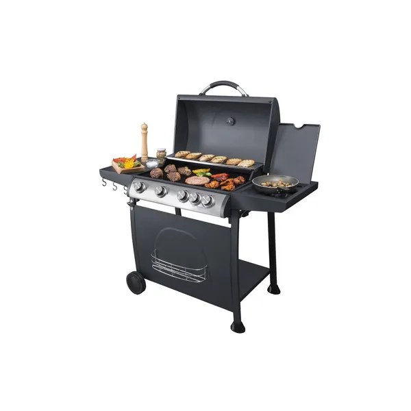 Parrilla BBQ Grill Indiana 4Q + quemador lateral