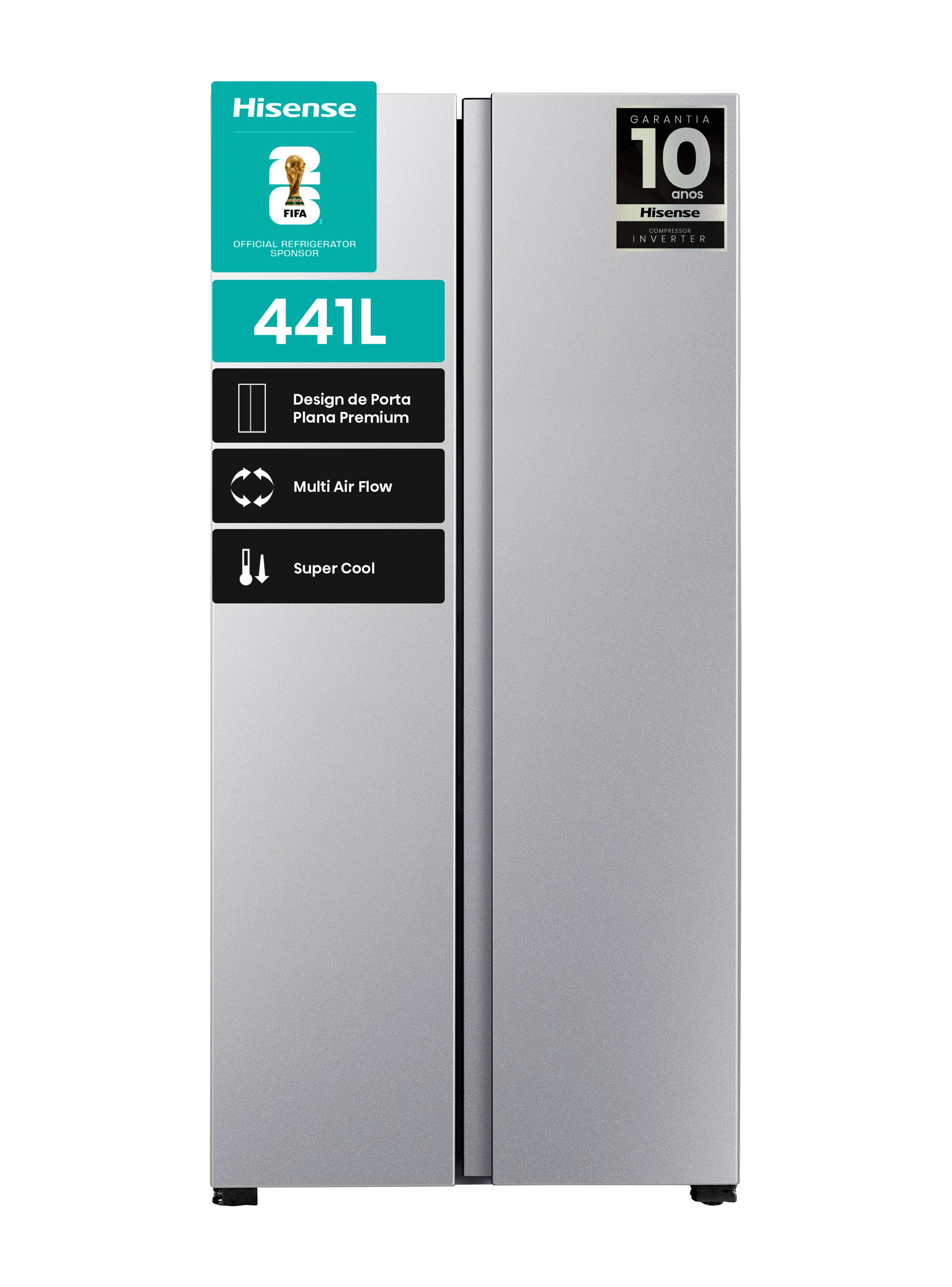 Hisense Refrigerador Side By Side No Frost 441 Litros RS3P428NEDA