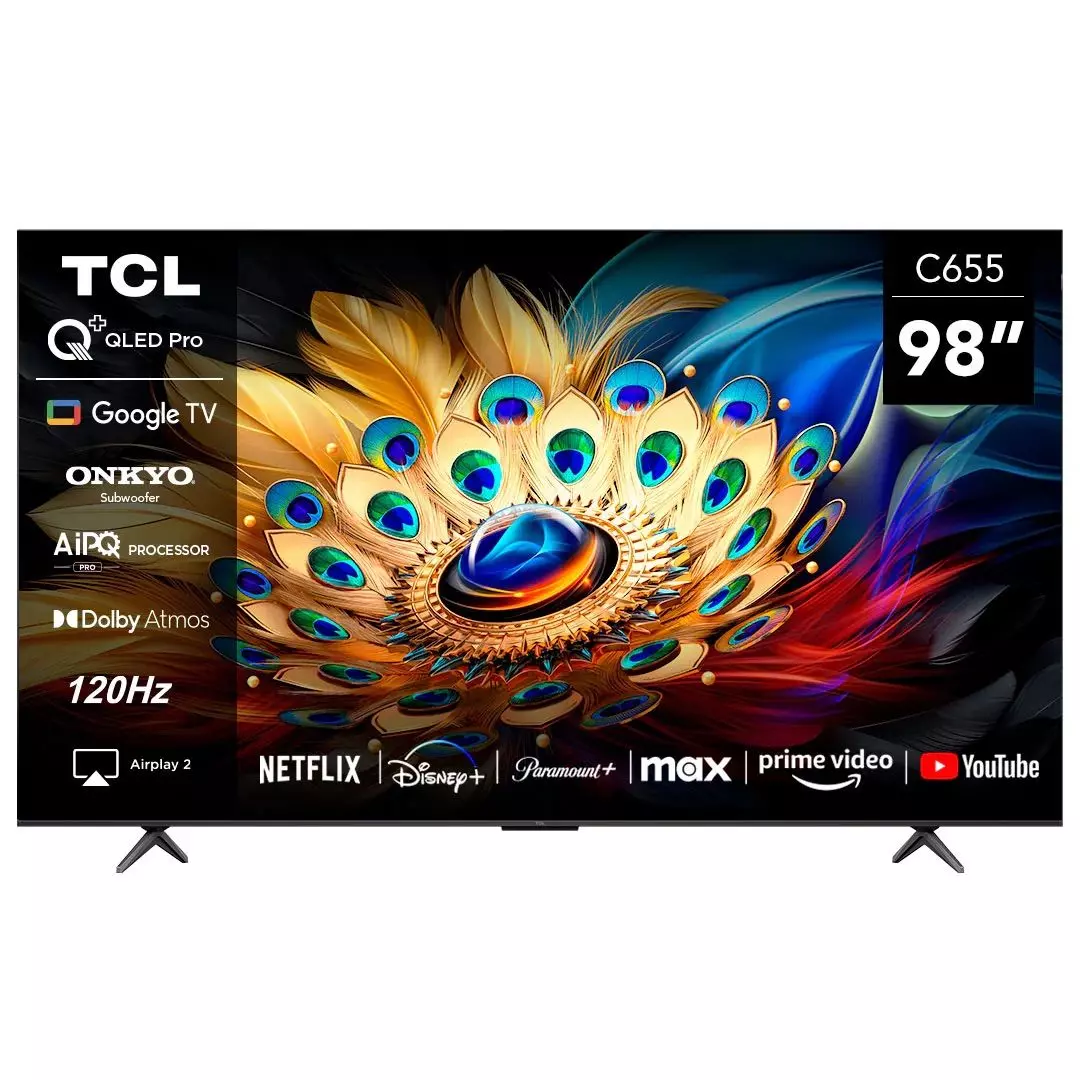 Smart TV 98C655 98” QLED 4K Google TV Dolby Vision