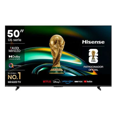 MINI LED Hisense 50U6QV 50" Ultra HD 4K