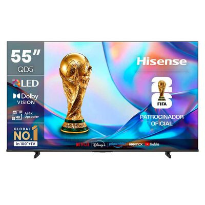 Smart TV QLED 55" Hisense 4K VIDAA 55QD5SV