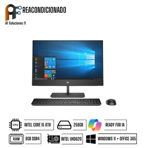 HP AIO HP PROONE 400 G4(I5 8TH - 8GB - 256GB)(WIN 11 - OFFICE365) REACONDICIONADO