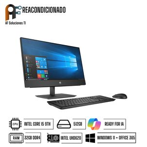 HP AIO HP PROONE 400 G5(I5 9TH - 32GB - 512GB)(WIN 11 - OFFICE365) REACONDICIONADO