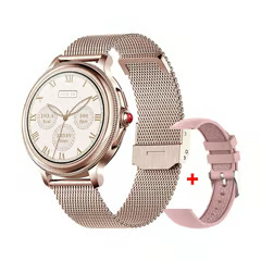 GENERICO RELOJ INTELIGENTE SMARTWATCH BLUETOOTH ELEGANTE MUJER 2 CORREAS