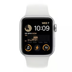 APPLE WATCH SE 2DA GEN GPS SILVER ALUMINIO 40MM SPORT BLANCO ML