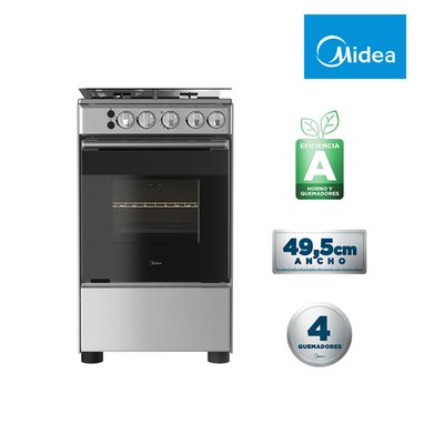 MIDEA COCINA A GAS LICUADO DE 4 QUEMADORES MCG-4QSG20NS