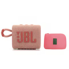 JBL PARLANTE BLUETOOTH GO 3 IP67 -ROSA Y ESTUCHE