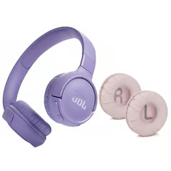 JBL AUDÍFONO INALÁMBRICO TUNE 520BT-MORADO Y ALGODÓN INSONORIZADO-P