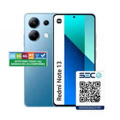 XIAOMI REDMI NOTE 13 4G- 8GB+256GB AZUL