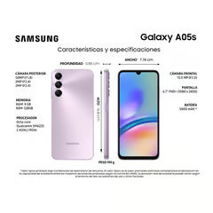 SAMSUNG SMARTPHONE GALAXY A05S 128GB4GB VIOLETA LIBERADO