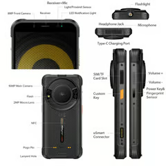 ULEFONE ARMOR 16 PRO - GRAN PARLANTE MUSICA 122DB, 9600MAH - RESISTENTE GOLPES CAIDAS AGUA, DUALSIM