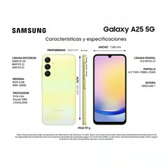 SAMSUNG GALAXY A25 5G 128GB YELLOW