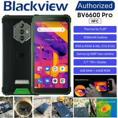 BLACKVIEW BV6600 PRO CÁMARA TÉRMICA TERMOGRÁFICA INFRARROJO - CELULAR RESISTENTE ANDROID DUALSIM