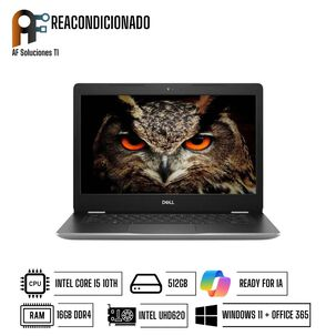 DELL NOTEBOOK DELL INSPIRON 3493 (I5 10TH - 16GB - 512GB) (WIN11 - OFFICE365)REACONDICIONADO