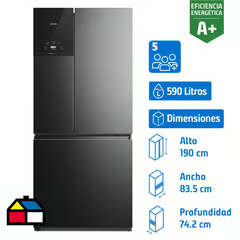 FENSA REFRIGERADOR MULTIDOOR NO FROST 590 LITROS NEGRO IM8B