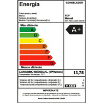 FDV FREEZER BAJO CUBIERTA ELEGANCE 81 LTS FD