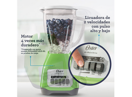 OSTER LICUADORA OSTER® BLSTKAGKPB 2 VELOCIDADES Y VASO DE VIDRIO