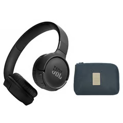 JBL AUDÍFONO INALÁMBRICO TUNE 520BT-NEGRO Y TOUMI AUDÍFONO ESTUCHE-B