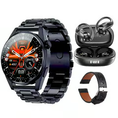 LENOVO AUDÍFONOS LP75-NEGRO Y TOUMI GT-A-B RELOJ INTELIGENTE-NEGRO