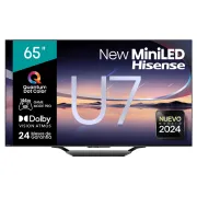 HISENSE  TELEVISOR MINI LED 65" 65U7N 4K GOOGLE TV SMART TV.