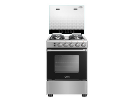 MIDEA COCINA A GAS MIDEA 4 QUEMADORES MCG-4QSG24NS SILVER