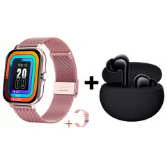 XIAOMI AUDÍFONOS BLUETOOTH REDMI BUDS 4 ACTIVE Y RELOJ INTELIGENTE Y13-ROSA