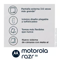 MOTOROLA CELULAR SMARTPHONE RAZR 50 12  512 GB