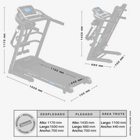 TREADMILL TROTADORA MULTIFUNCIONAL TREADMILL 8001