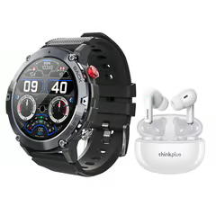 LENOVO TOUMI GT-C RELOJ INTELIGENTE MILITAR Y XT88 DE AURICULARES TWS