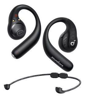 POR ANKER BY ANKER AEROFIT PRO - AURICULARES DE OREJA ABIERTA, ULTRA . COLOR NEGRO DINÁMICO