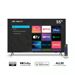 PHILIPS AOC ROKU TV LED 55 UHD 4K SMART TV