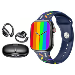 LENOVO PACK AUDÍFONOS BLUETOOTH XT80 NEGRO  SMARTWATCH T900 PRO MAX GS AZUL