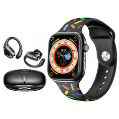 LENOVO PACK AUDÍFONOS BLUETOOTH XT80  SMARTWATCH T900 PRO MAX GS - NEGRO