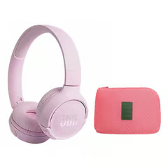 JBL AUDÍFONO INALÁMBRICO TUNE 510BT ROSA Y TOUMI AUDÍFONO ESTUCHE