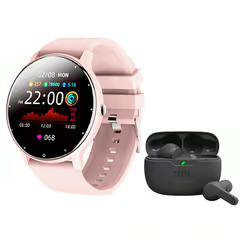 JBL WAVE BEAM AUDÍFONOS-NEGRO Y TOUMI WATCH FIT 2-P RELOJ INTELIGENTE