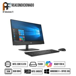 HP AIO HP PROONE 400 G4(I5 8TH - 16GB - 256GB)(WIN 11 - OFFICE365) REACONDICIONADO