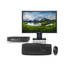 HP KIT MONITOR  MINI PC HP ELITEDESK 800 G2 SFF (I7-6TA 8GB 256GB SSD)  TECLADO & MOUSE REACONDICIONADO GRADO A