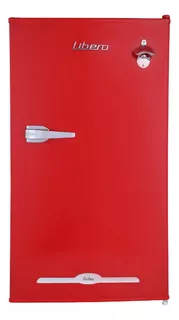 POR LIBERO REFRIGERADOR FRIGOBAR LIBERO  LFB-90 COLOR ROJO CON CAPACIDAD DE 90L 220V