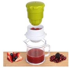 LUSHOP MINI EXPRIMIDOR MANUAL DE FRUTAS Y VERDURAS