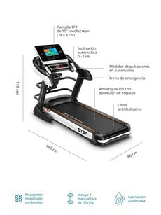 BODYTRAINER TROTADORA ELÉCTRICA BODYTRAINER RUNNER PRO GTS7 CON APPS