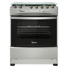 MIDEA COCINA 5 QUEMADORES HORNO DE 861L CON GRILL GAS LICUADO MCG-5QPI30NS