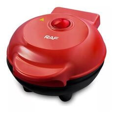 TOTALUPGRATE MINI MAQUINA PARA WAFFLES ANTIADHERENTE 500W ROJA R591 RAF