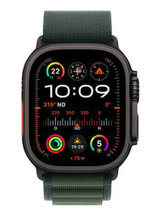 APPLE APPLE WATCH ULTRA 2 GPS  CELLULAR CAJA TITANIO NEGRO 49 MM CORREA LOOP ALPINE VERDE OSCURO TALLA L