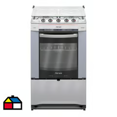 FENSA COCINA A GAS 4 PLATOS SILVER F 2525 T